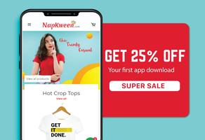 NapKween Online Fashion Shopping App Affiche