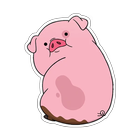 WastickersApps - waddles pig stickers-icoon