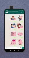 WastickersApps - waddles pig stickers imagem de tela 1