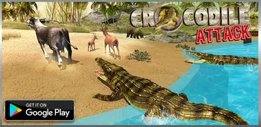 Hungry Animal Crocodile Attack