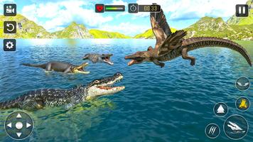 Wild Crocodile Sim Animal Game постер