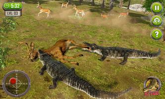 Hungry Animal Crocodile Attack скриншот 1