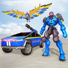 Police Eagle Robot Truck Games иконка