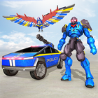 Police Eagle Robot Truck Games أيقونة