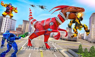 Gorilla Robot City Attack Game постер