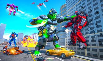 Gorilla Robot City Attack Game скриншот 2