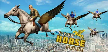 fliegendem Pferd Polizeijagd