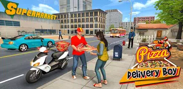 Pizza Delivery Boy Bike Games