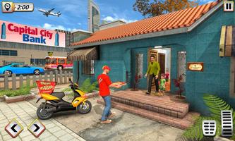 Pizza Delivery Boy Bike Games Ekran Görüntüsü 2