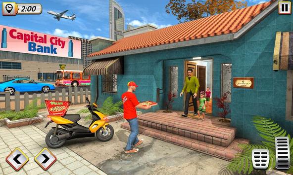 Pizza Delivery Boy Driving Simulator : Bike Games screenshot 2