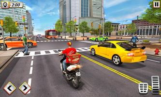 Pizza Delivery Boy Bike Games पोस्टर