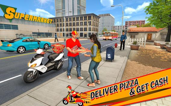 Pizza Delivery Boy Driving Simulator : Bike Games screenshot 9