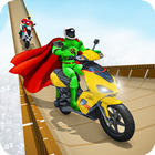 Superhero Bike Scooter Stunts آئیکن