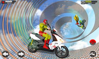 Superhero Bike Scooter Stunts اسکرین شاٹ 3