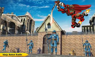 Ninja Hero Robot Rescue Games screenshot 1