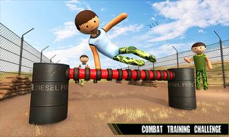 Stickman US Army Training Game Affiche