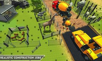 Animal Zoo Construction Games скриншот 2