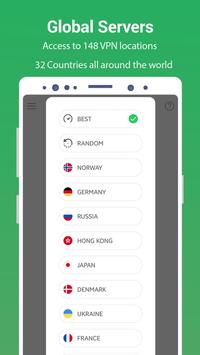 VPN Free - GreenNet Unlimited Hotspot VPN Proxy 截图 1