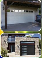 garage door with window পোস্টার