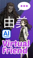 AI Virtual Friend - Anime Chat الملصق
