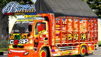 پوستر Mod Bussid Truk Oleng Strobo