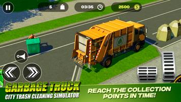 Garbage Truck - City Trash Cleaning Simulator syot layar 1