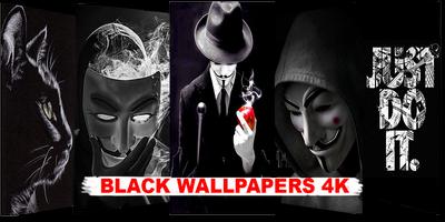 black wallpaper and blaker amoled backgrounds poster