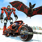 Flying Bat Robot Bike Transform Robot Games simgesi