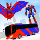 Ultimate Bus Robot Car Angry Bat Robot Games icon