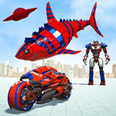 Shark Robot Transforming: Jeux de robots à vélo APK