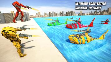 Hungry Shark Multi Robot Car Transform Robot Games screenshot 3