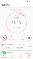 Data Usage - Call Timer تصوير الشاشة 1