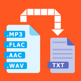 Audio to text (recognition) icon