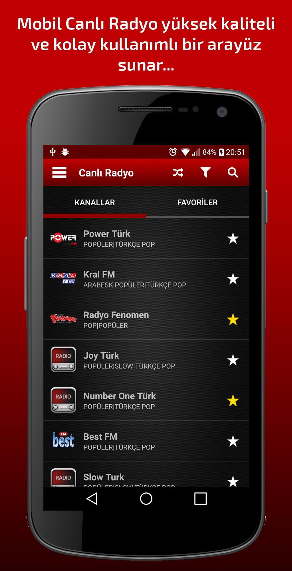 Android için Mobil Canlı Radyo - Tüm Radyolar - Müzik Dinle - APK'yı İndir