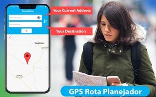 GPS Mapa Localização Mapa vivo Cartaz