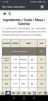 My Cake Calculator captura de pantalla 2