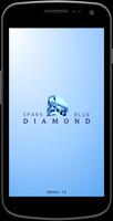 Spark Blue Diamond Affiche