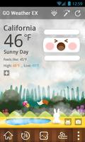 Cute Garden GO Weather Live BG screenshot 1