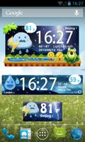 Cute Garden GO Weather Widget imagem de tela 1