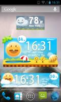 Cute Garden GO Weather Widget imagem de tela 2