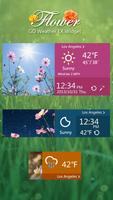 Flower GO Weather Widget Theme poster