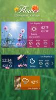 Flower GO Weather Widget Theme screenshot 1