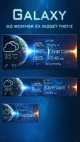 Galaxy Theme GO Weather EX Cartaz