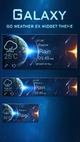 Galaxy Theme GO Weather EX imagem de tela 1
