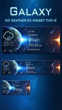 Galaxy Theme GO Weather EX 截图 1