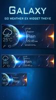 Galaxy Theme GO Weather EX syot layar 1