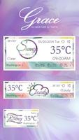 GRACE THEME GO WEATHER EX captura de pantalla 1