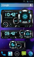 K-Turbo Weather Widget Theme imagem de tela 1