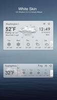 GO Weather EX Theme White captura de pantalla 1