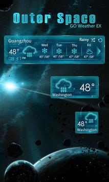 OUTERSPACE THEME GO WEATHER EX 截图 1
